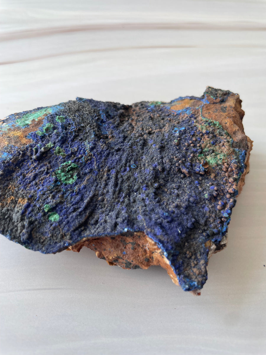 Azuriet met malachiet ruw Gem Interior