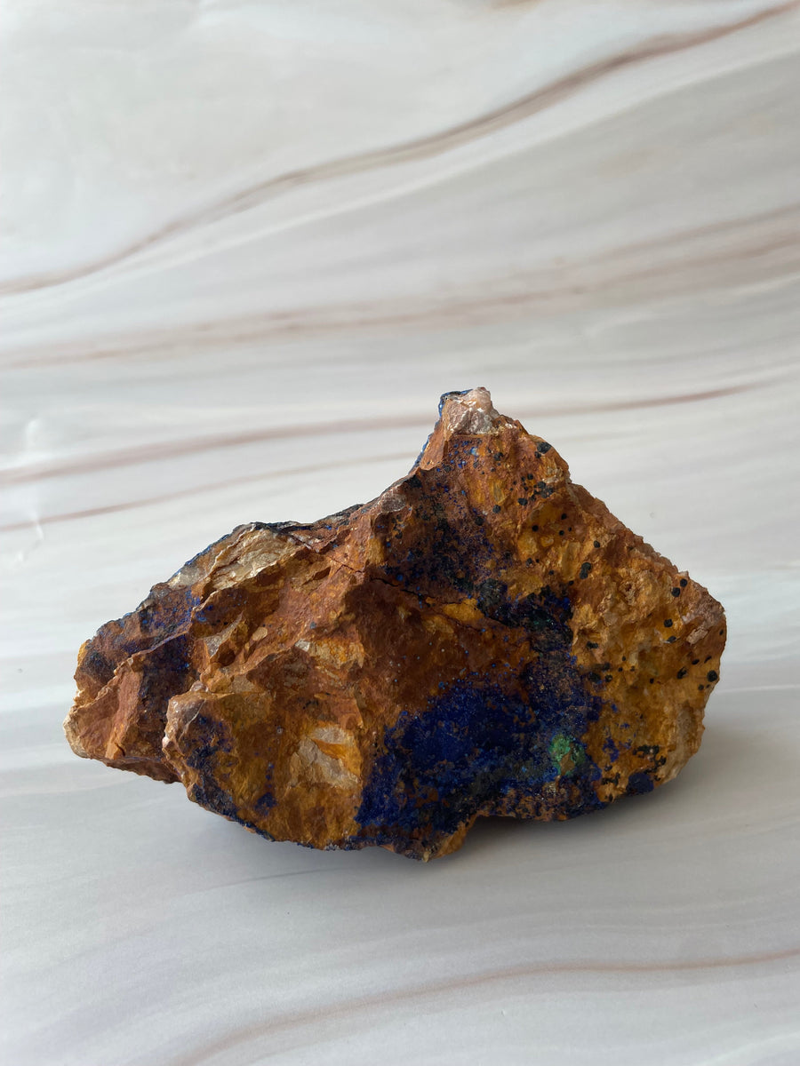 Azuriet met malachiet ruw Gem Interior