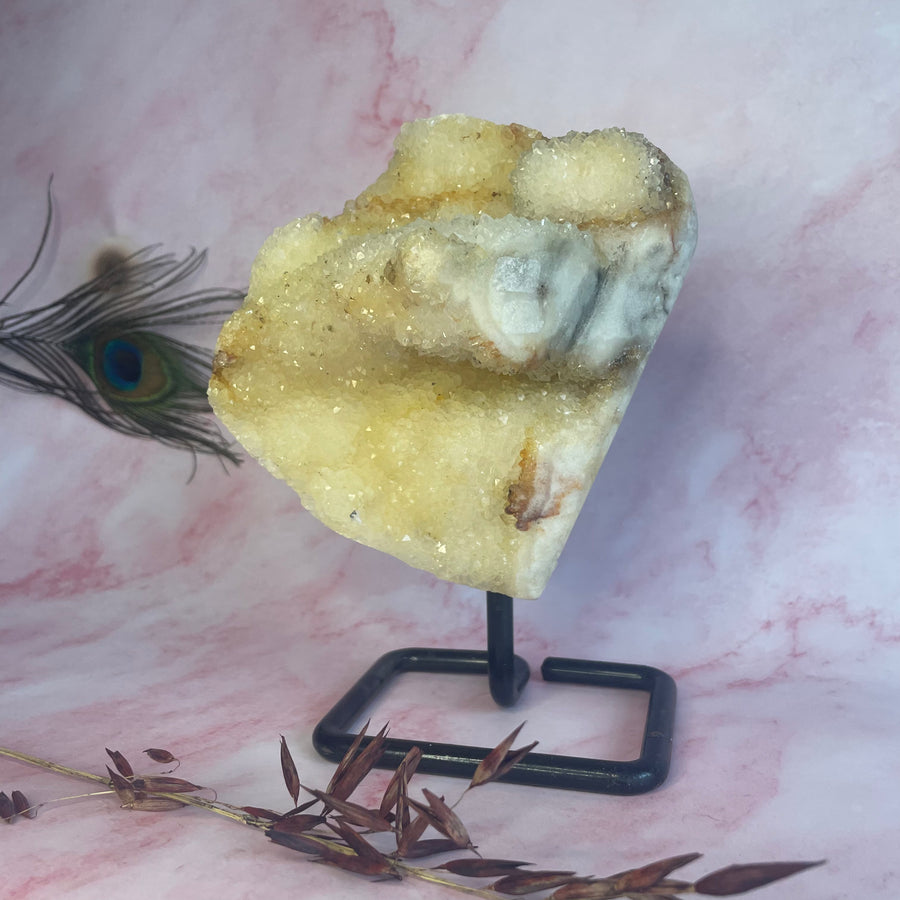 Roze amethist op standaard Gem Interior